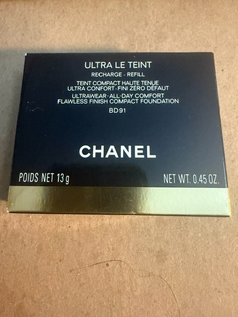 Chanel Ultra Le Teint Compact Foundation Refill BD91 0.45 OZ NIB Free Shipping