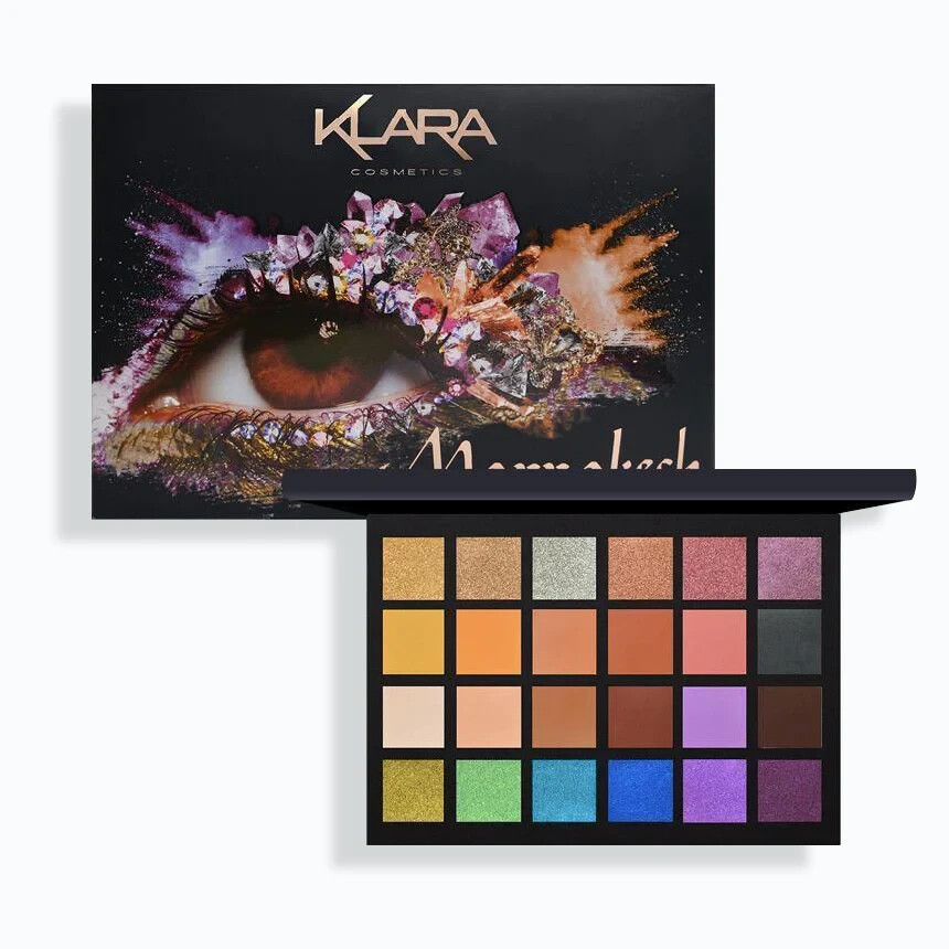 Pro 24 Colour Eyeshadow Palette – Matte & Shimmer Luxury Makeup – Marrakech