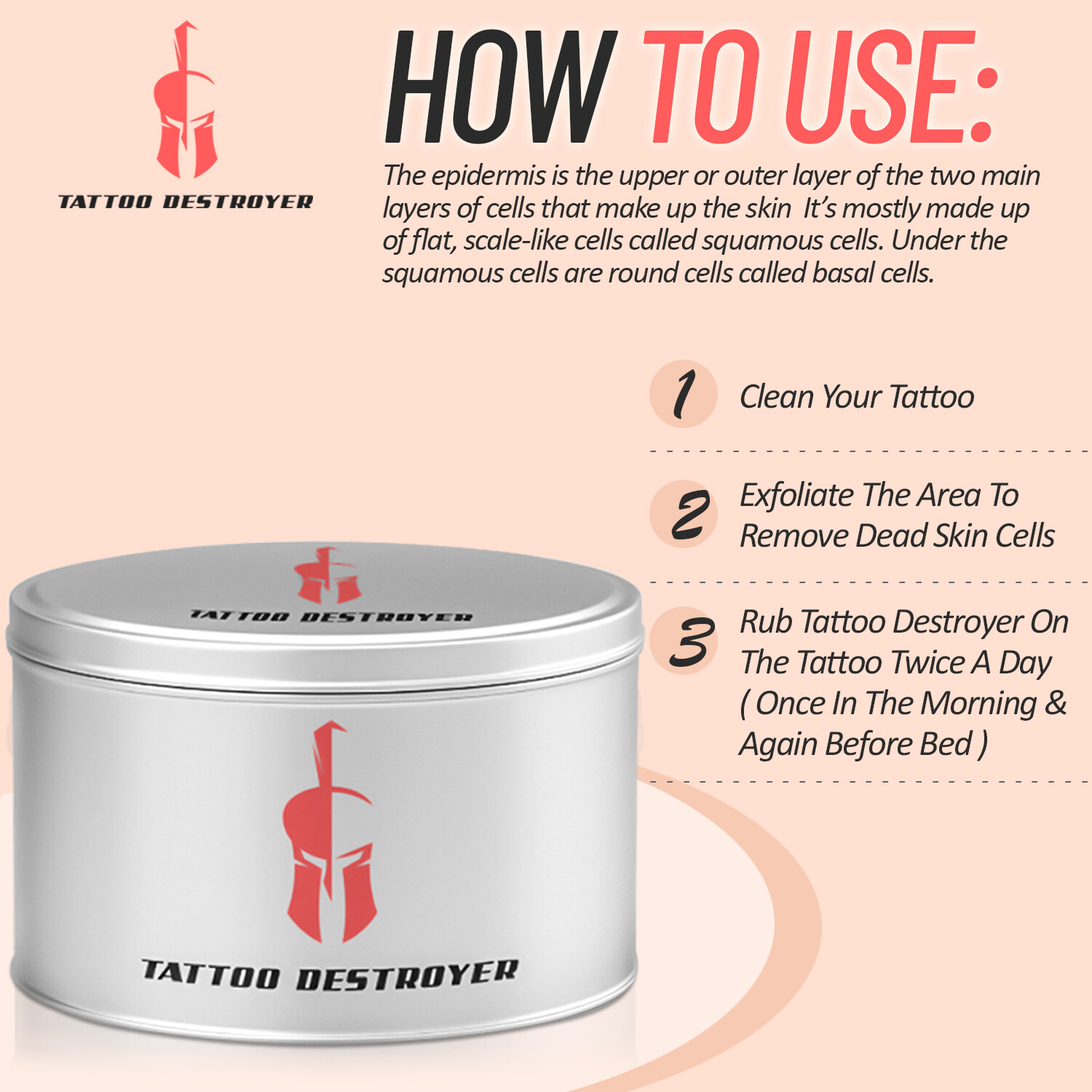 Permanent Tattoo Removal Cream