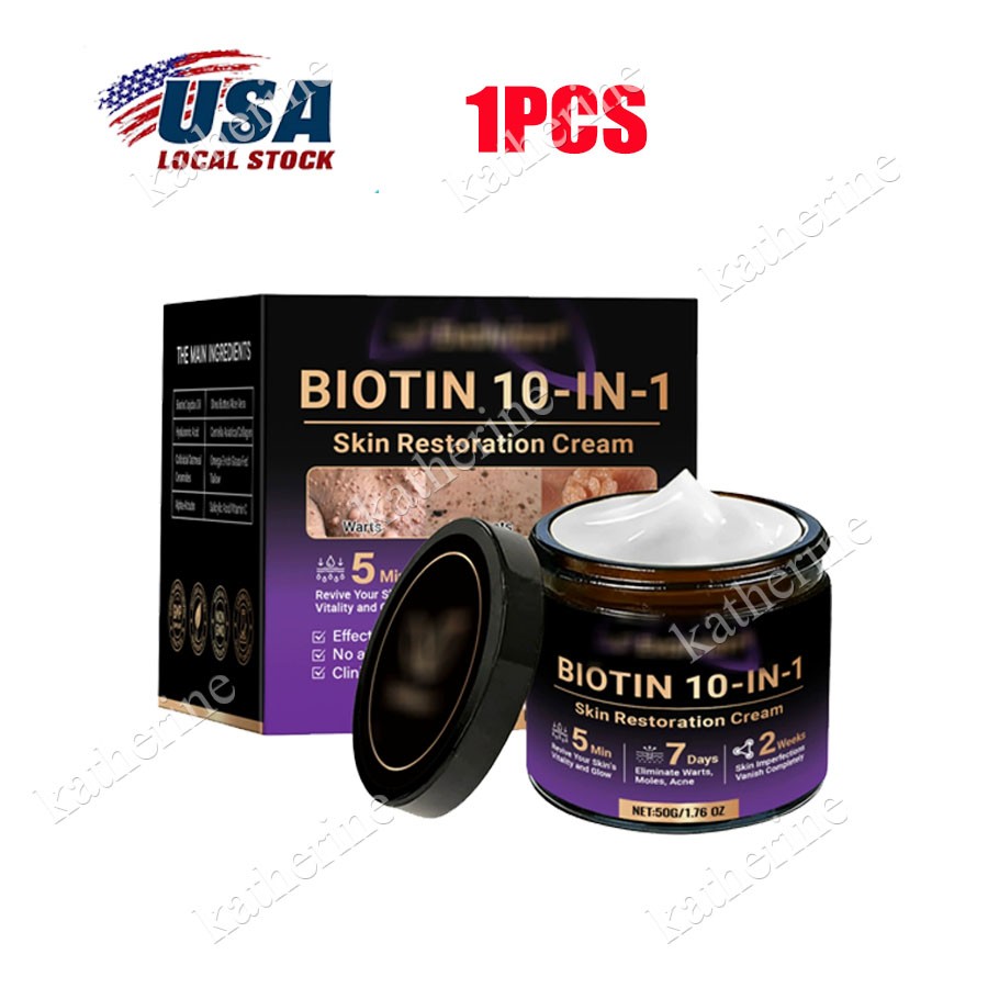 Biotin 10-in-1 Skin Restoration Cream, 2026 New Skin Treatment Cream ~US STOCK