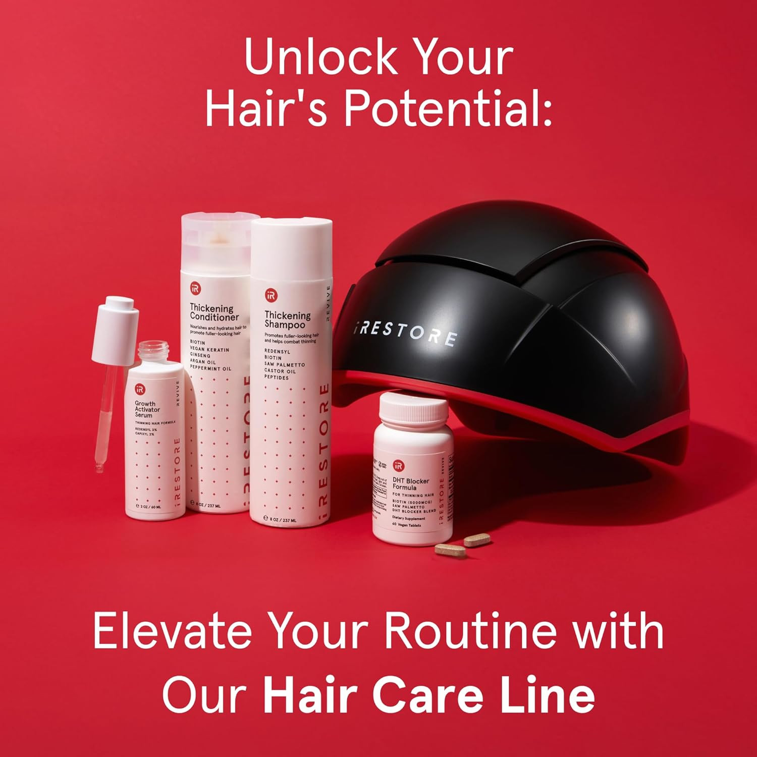 Irestore Essential – Laser Red Light Therapy for Hair Growth – FDA Cleared Hair
