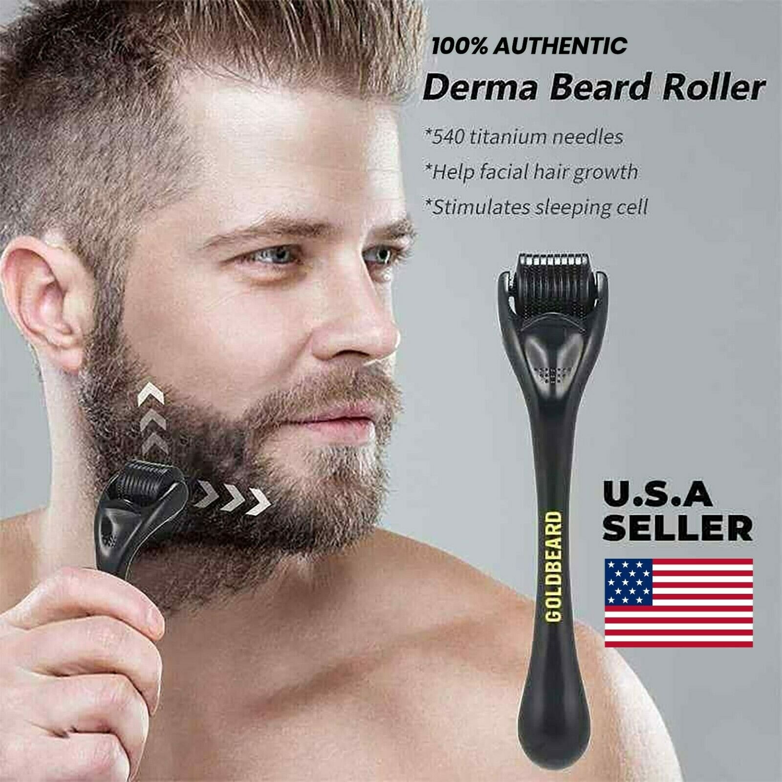 Beard Derma Roller thicker fuller Beard Growth faster beard growth Micro Needle