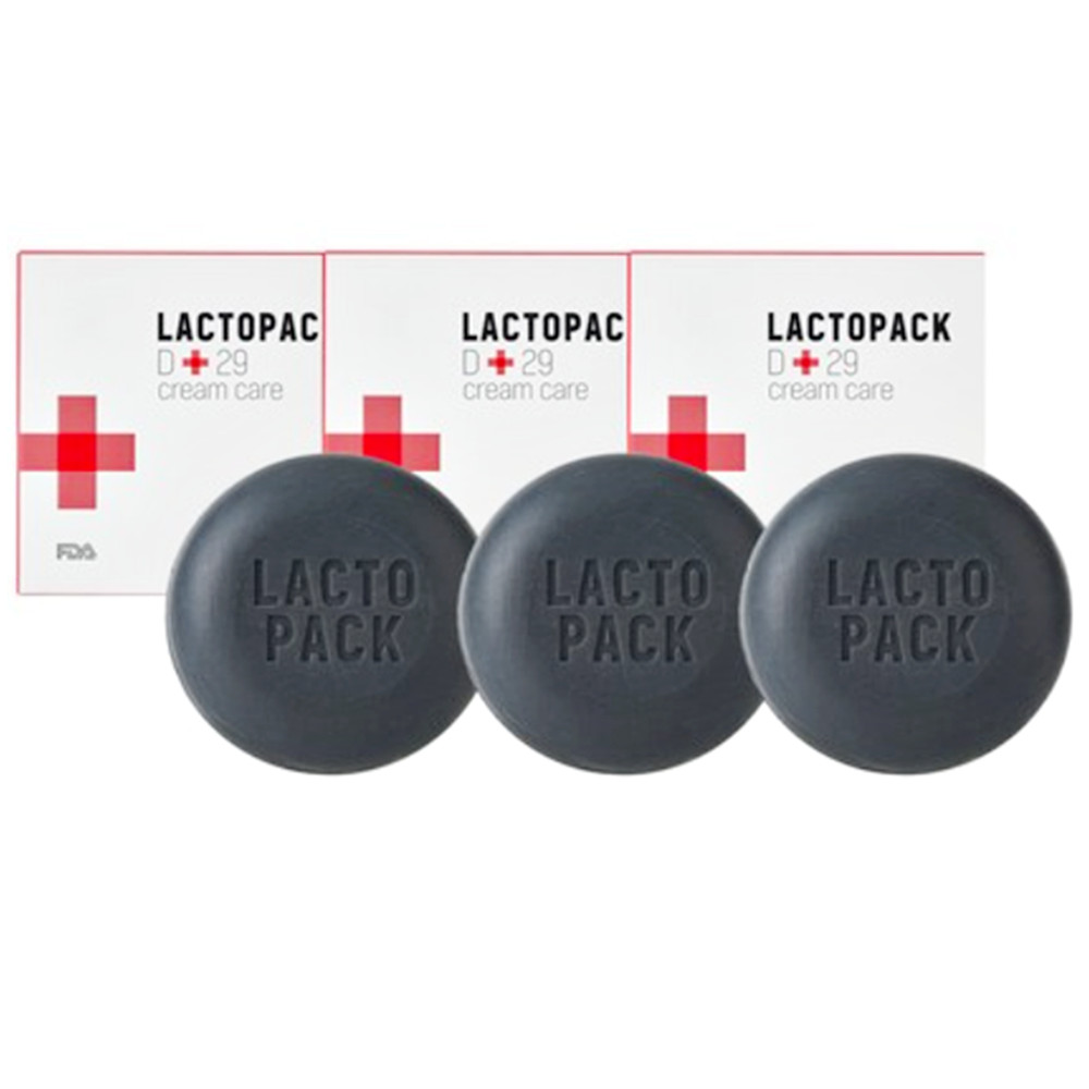 Lactopack D+29 Cream Care 100g x 3 Lactobacillus Ferment Acne Face & Body Soap