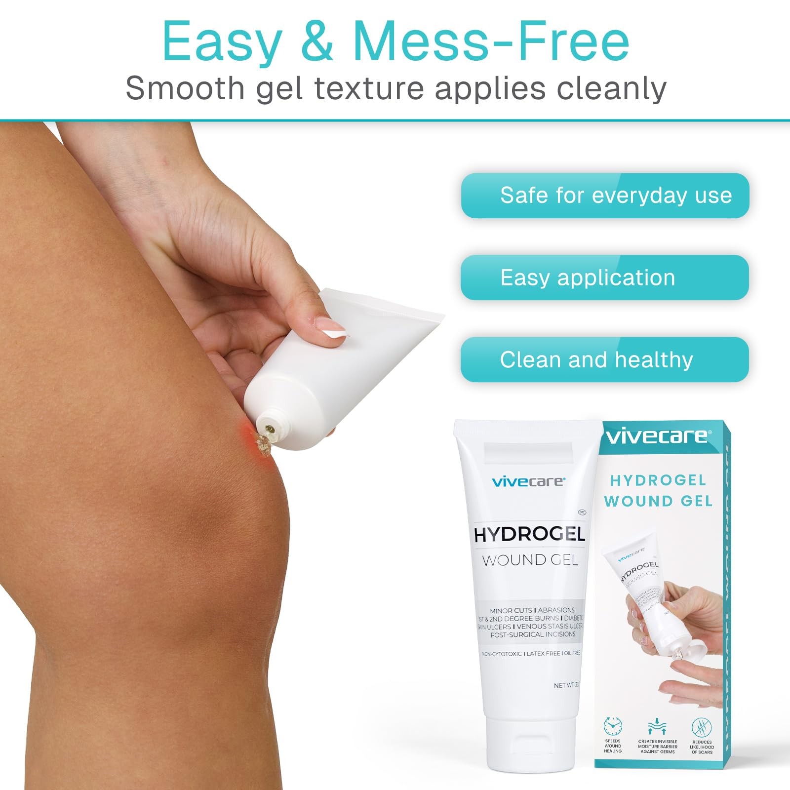 ViveCare Hydrogel: The Ultimate Ouchie Eraser for Cuts, Burns, and Boo-Boos