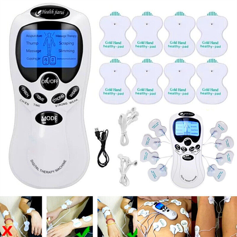 Digital Tens Unit Machine Pulse Massager Muscle Stimulator Therapy Pain Relief