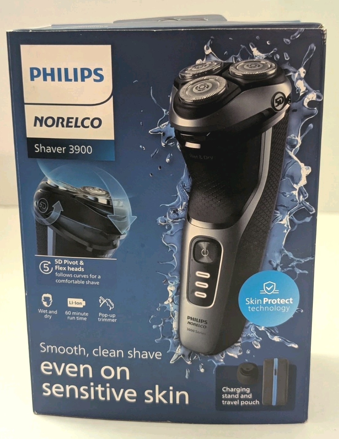 Philips Shaver 3900 Series, Wet and Dry Electric Shaver, P-Cap, Travel Pouch,…