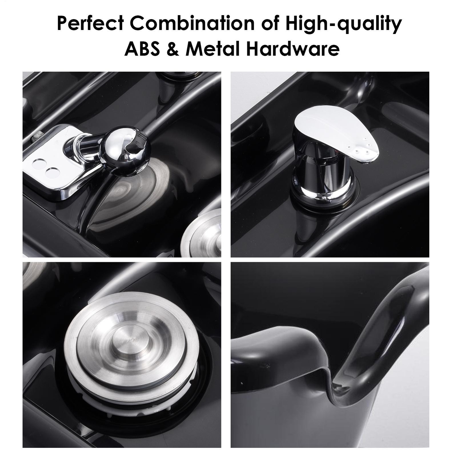 Shampoo Bowl ABS Plastic Salon Spa Hair Sink Beauty Salon Equipment US