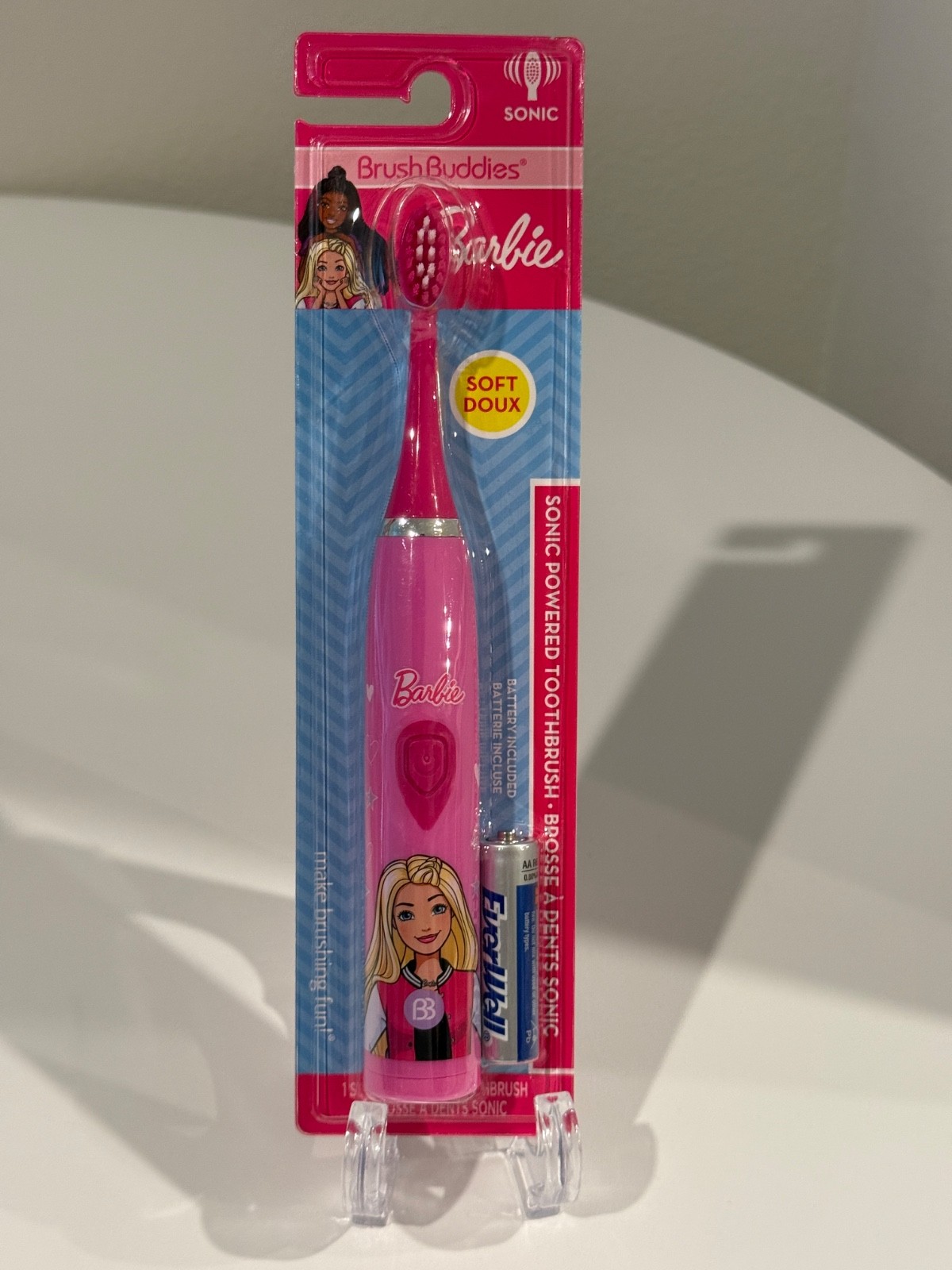 Barbie Brush Buddies Soft Sonic Powered Toothbrush with Battery Included
