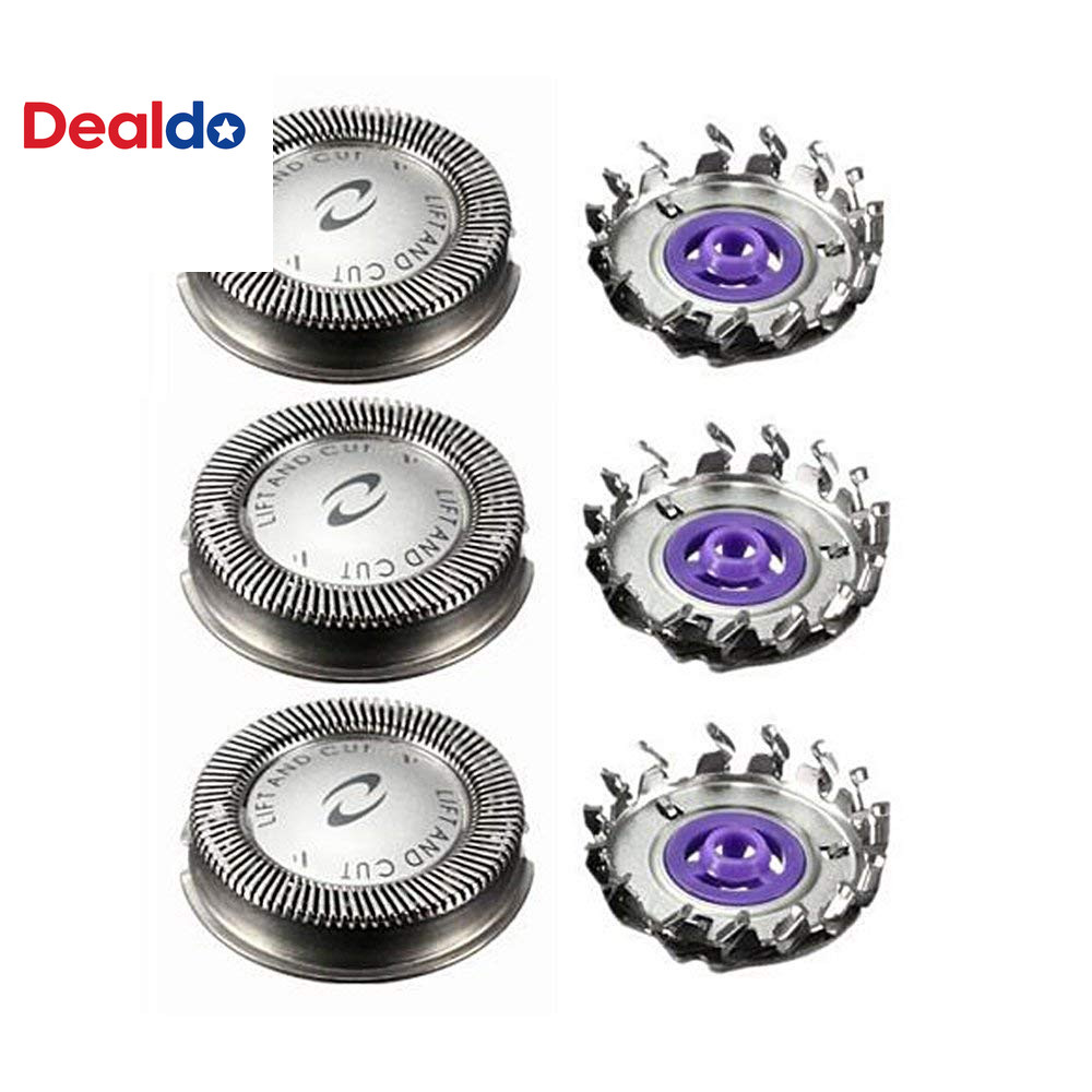 3Pcs HQ55 Replacement Shaver Heads for Philips Norelco HQ3 HQ4 HQ55 HQ56 HQ6 Ele