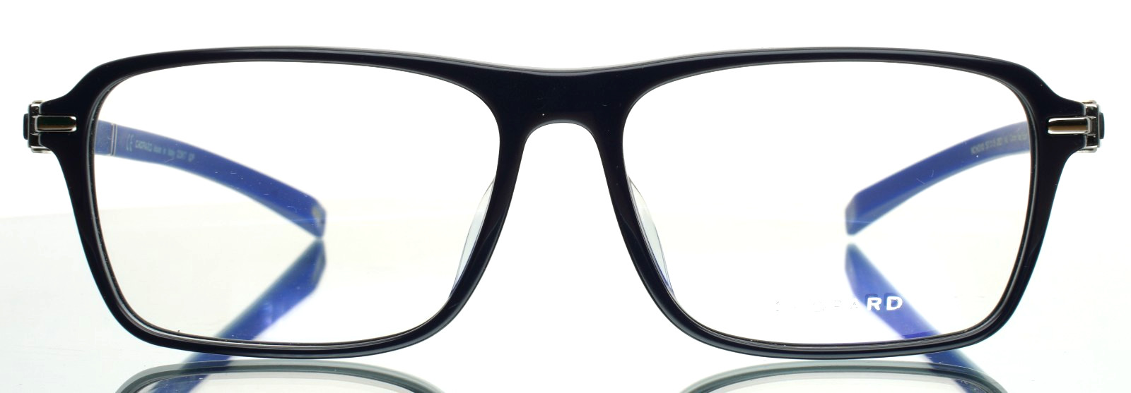 CHOPARD VCH310 0821 Navy Mens Rectangle Full Rim Eyeglasses 57-15-145 B:40