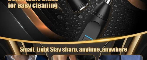 Rechargeable Men Ear Nose Hair Trimmer Set Beard Razor Electric Shaver Cordless