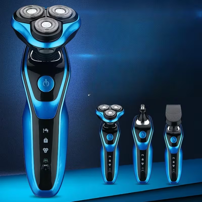 Men’s 3-in-1 Electric Shaver & Nose Hair Trimmer with USB Rechargeable, Floating
