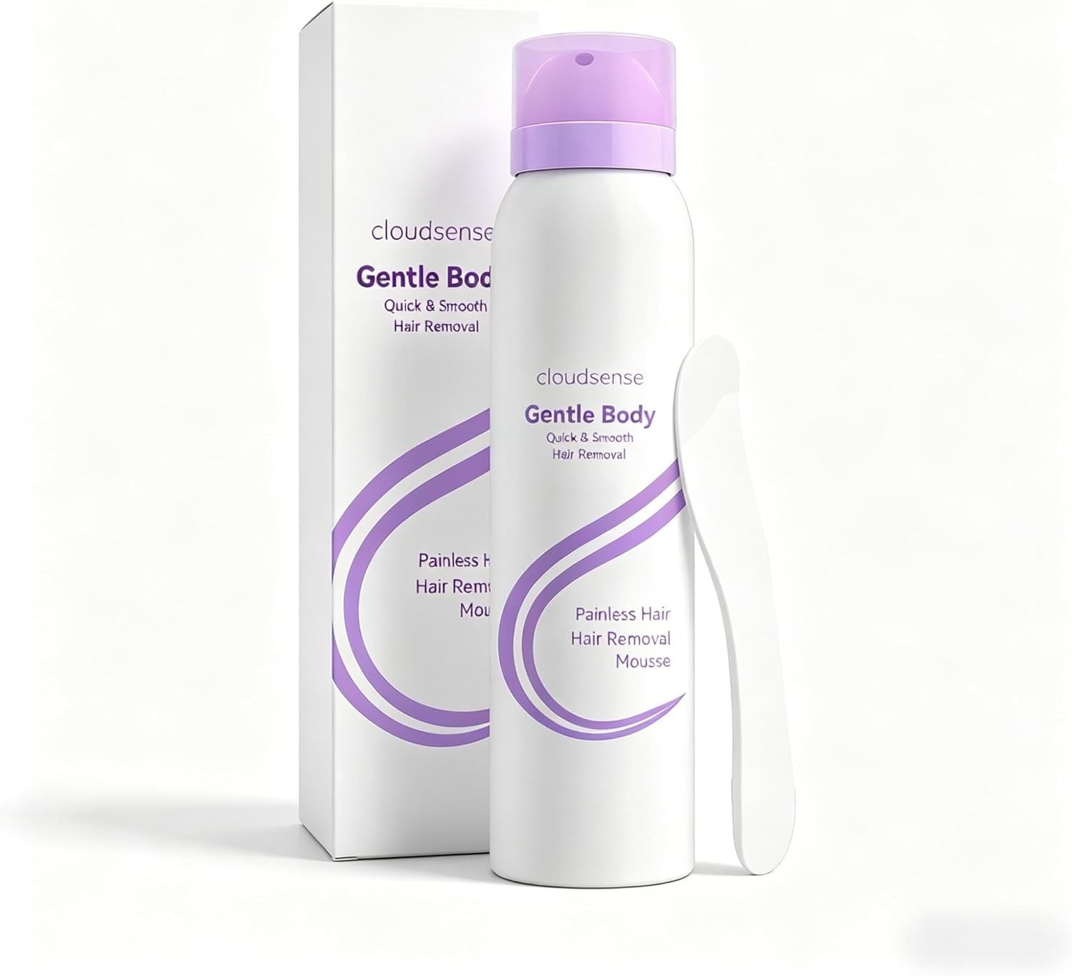 Body Hair Removal Mousse Kit with Applicator, Smooth Foam Care, 140ml