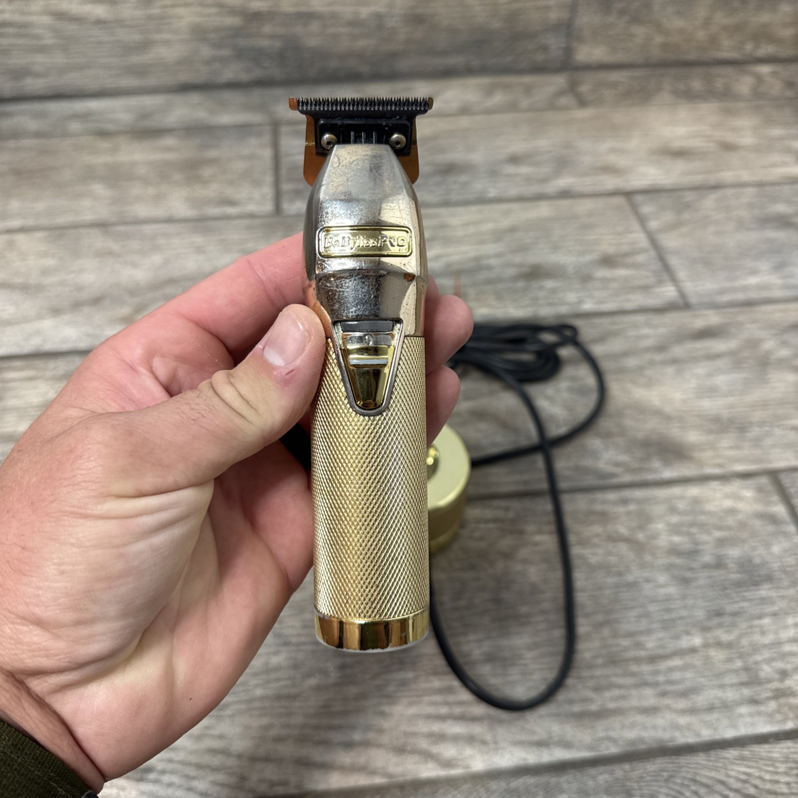 BaBylissPRO FX787G Cordless Trimmer Liner Gold + Charger | TESTED