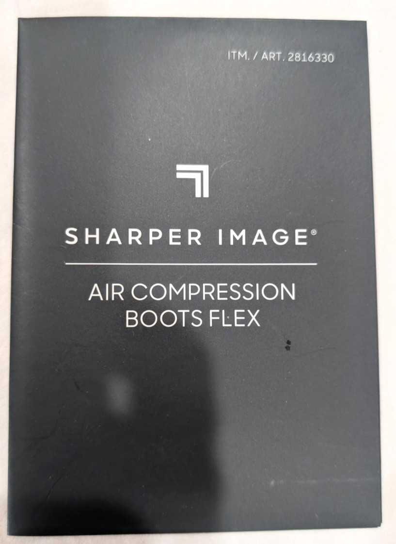 Sharper Image Air Compression Boots Flex Leg Recovery System Small/Medium (Blue)