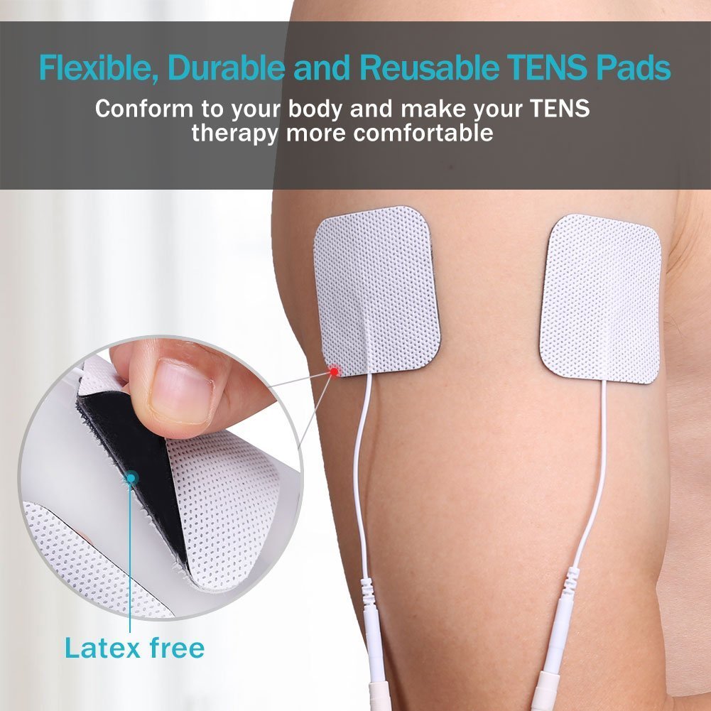40PCS Replacement Electrode Pads for Massagers Units 2×2” FDA Approved USA