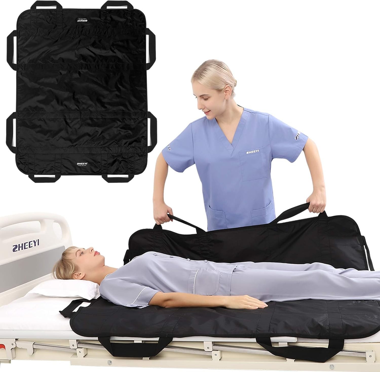 Lightweight & Machine Washable Patient Positioning Sheet – 48″ x 40″ Comfort