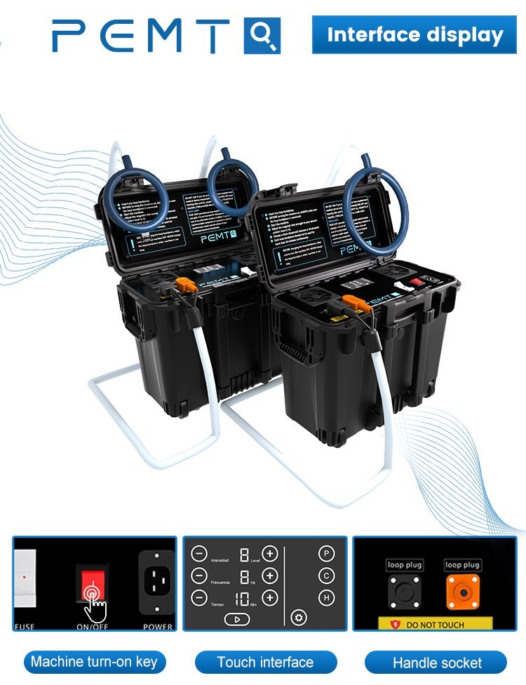 Hot US Warehouse PMST PEMF EMTT Loop Magneto Therapy Fast Ship Machine