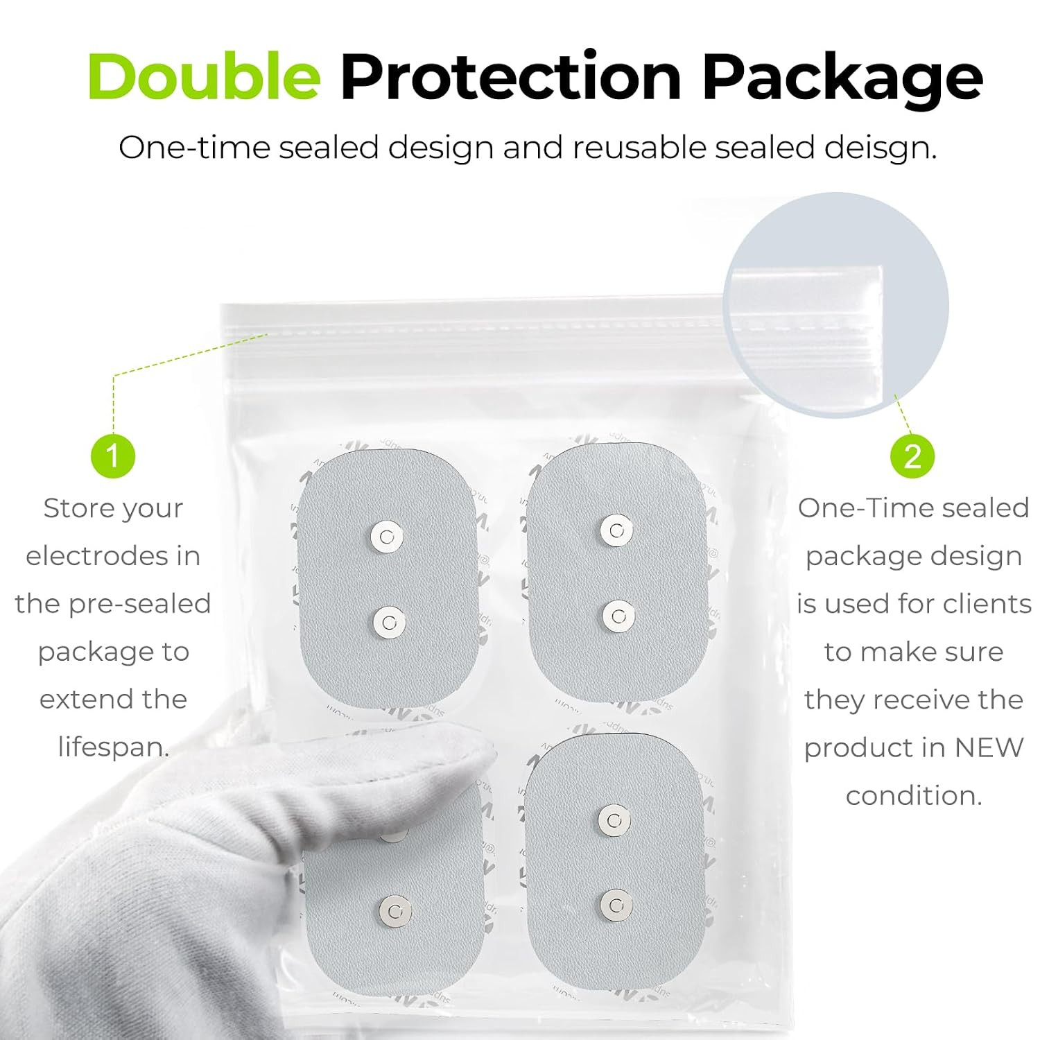 Wireless TENS Unit Electrode Pads Only Compatible with Wireless