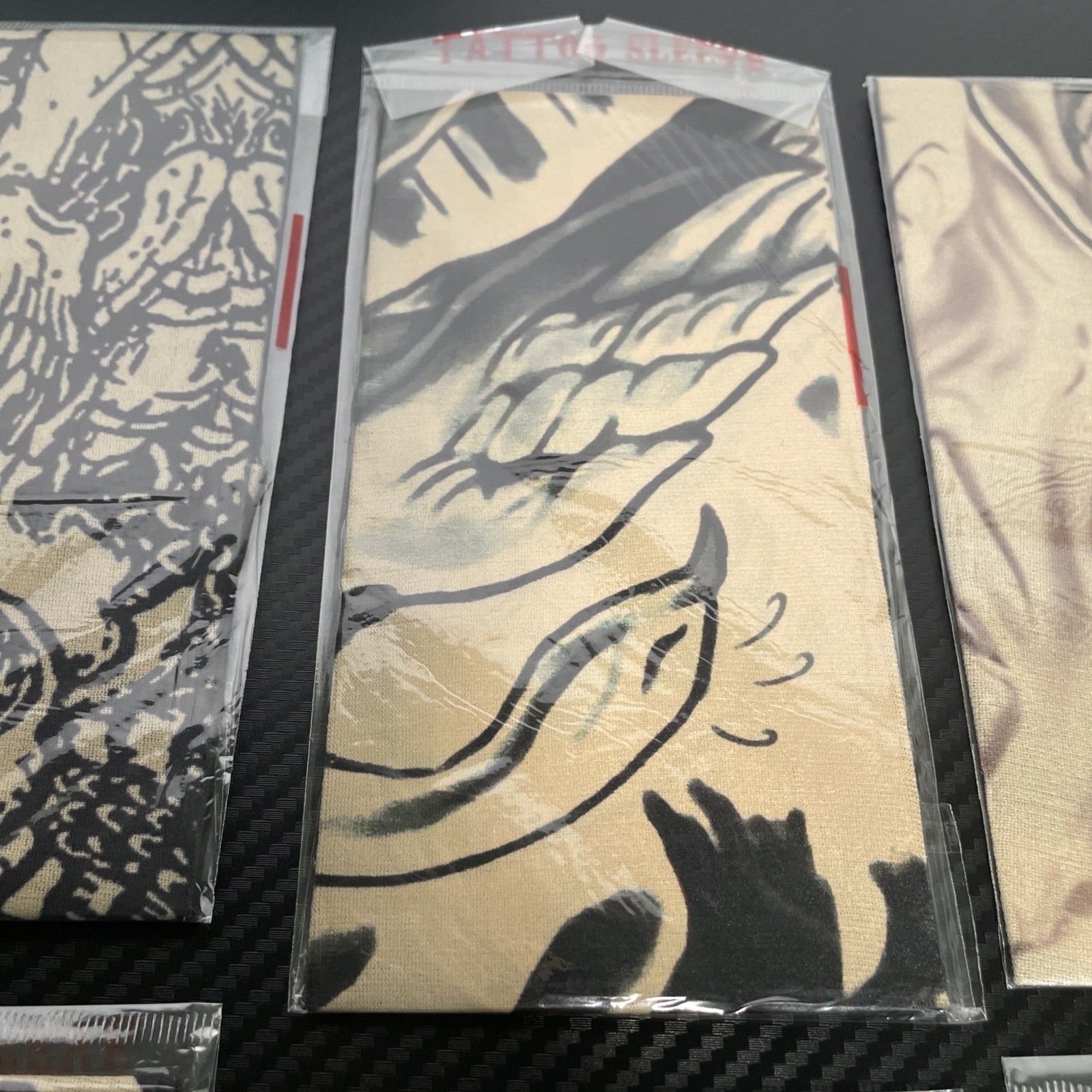 Tattoo Sleeves Random Designs Spandex & Nylon 50+ UV Lot Of 8 New Sealed