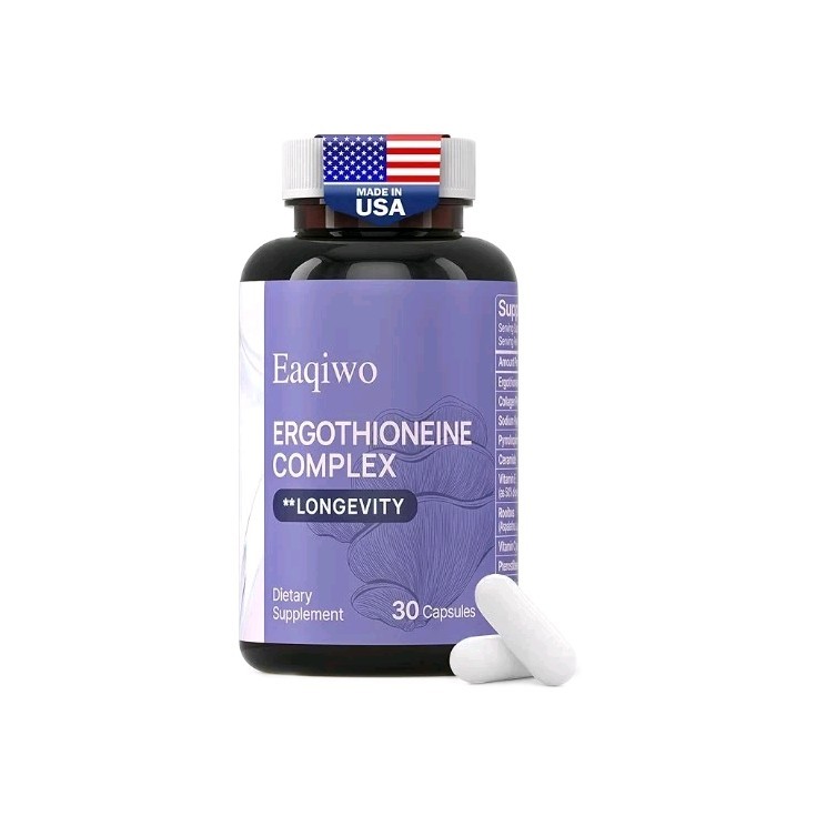 L-Ergothioneine,11-in-1 Mushroom Supplement With Antioxidants 30Caps. B8