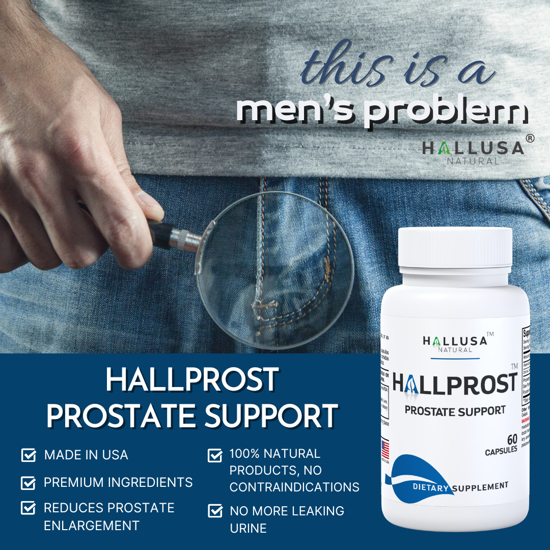 HALLPROST – Inflamed Prostate – Prostatitis – BPH – Urinary Function – 60 Cap