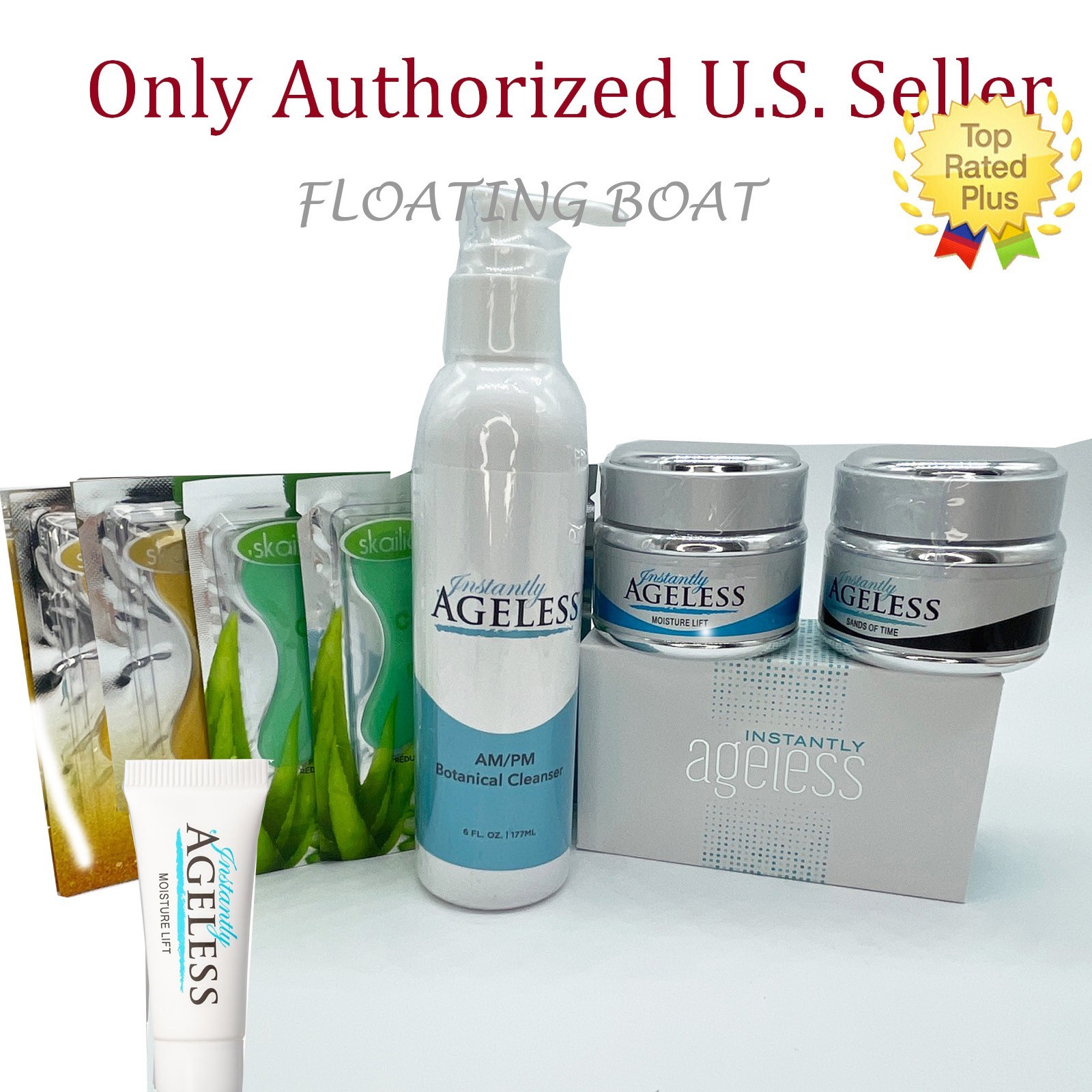 Instantly Ageless Face lift, 25 Vials in a Box, Moisturizer, Scrub Exp 01/2027