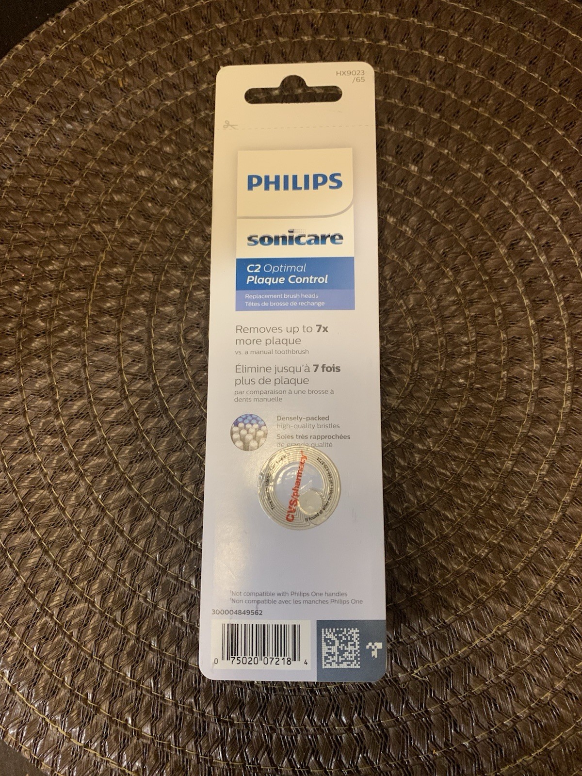 Philips Sonicare (3) Genuine C2 Optimal Plaque Control Toothbrush Heads NEW!