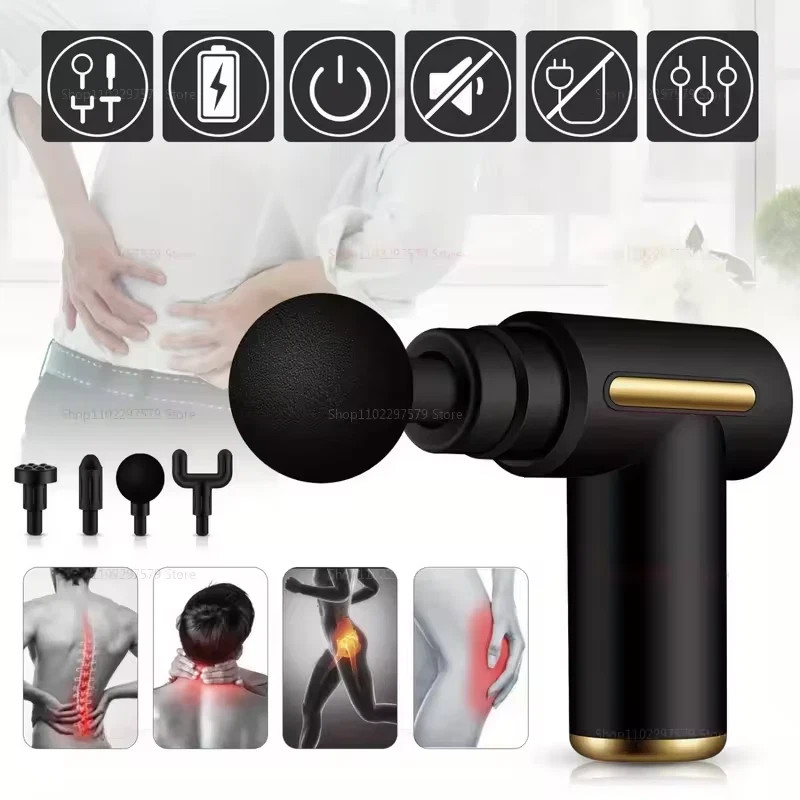 USB Massage Gun Muscle Relaxation Percussion Massager Deep Tissue Muscle
