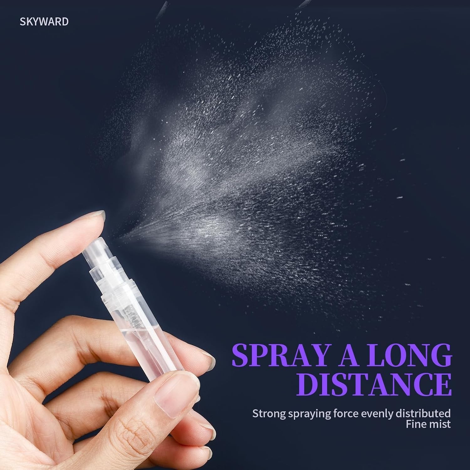 60PCS Mini Spray Bottles 3ml 5ml Fine Mist Refillable Travel Containers