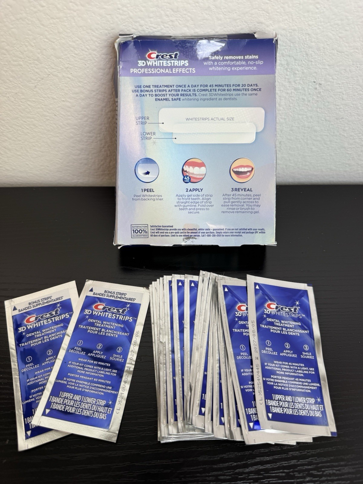 Crest 3D White Whitestrips – Professional Effects 19 Levels Whiter 44 Strips
