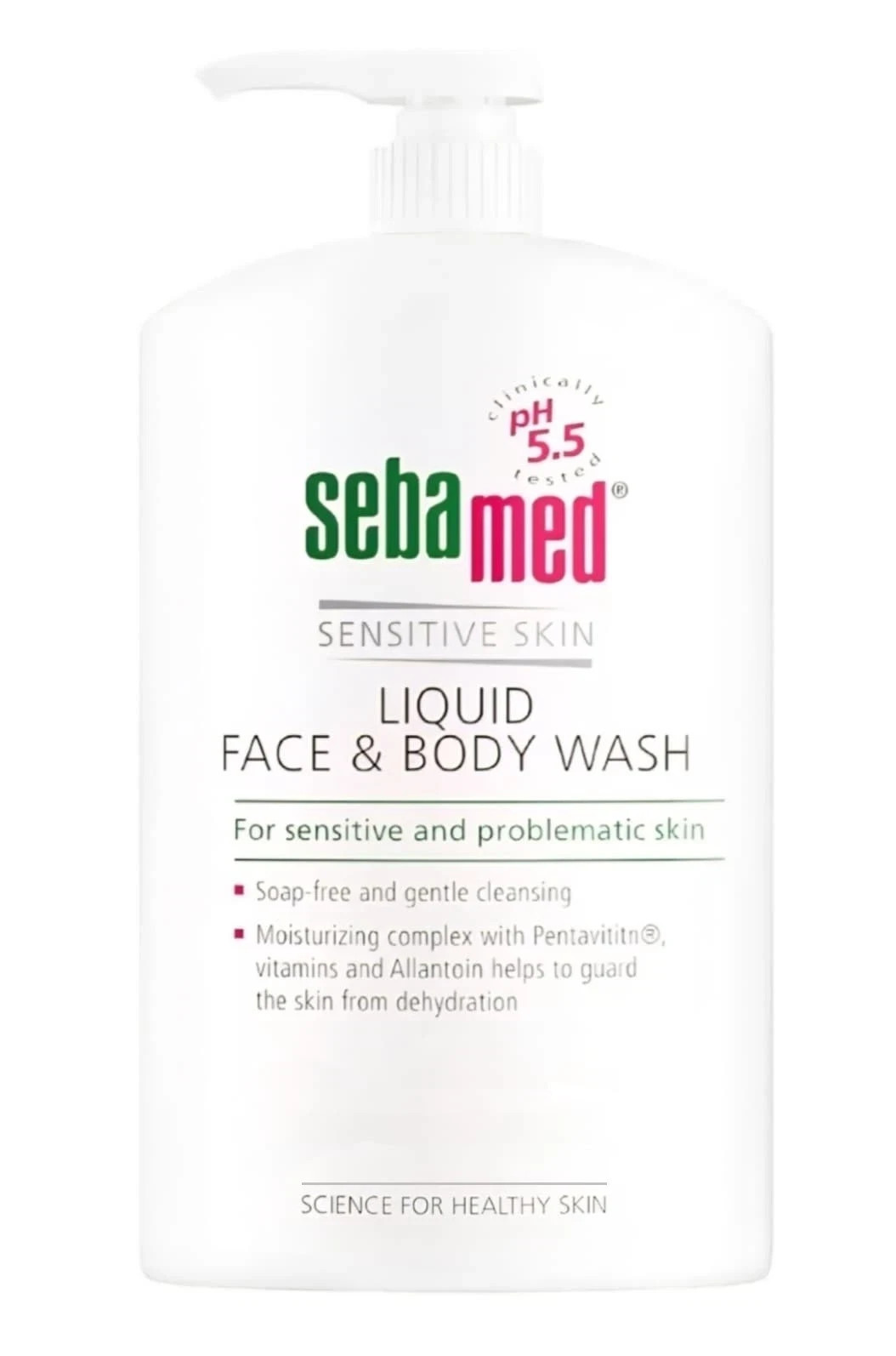 SebaMed Liquid Face & Body Wash, for Sensitive Skin, (1 Liter) -Soap Free NO BOX