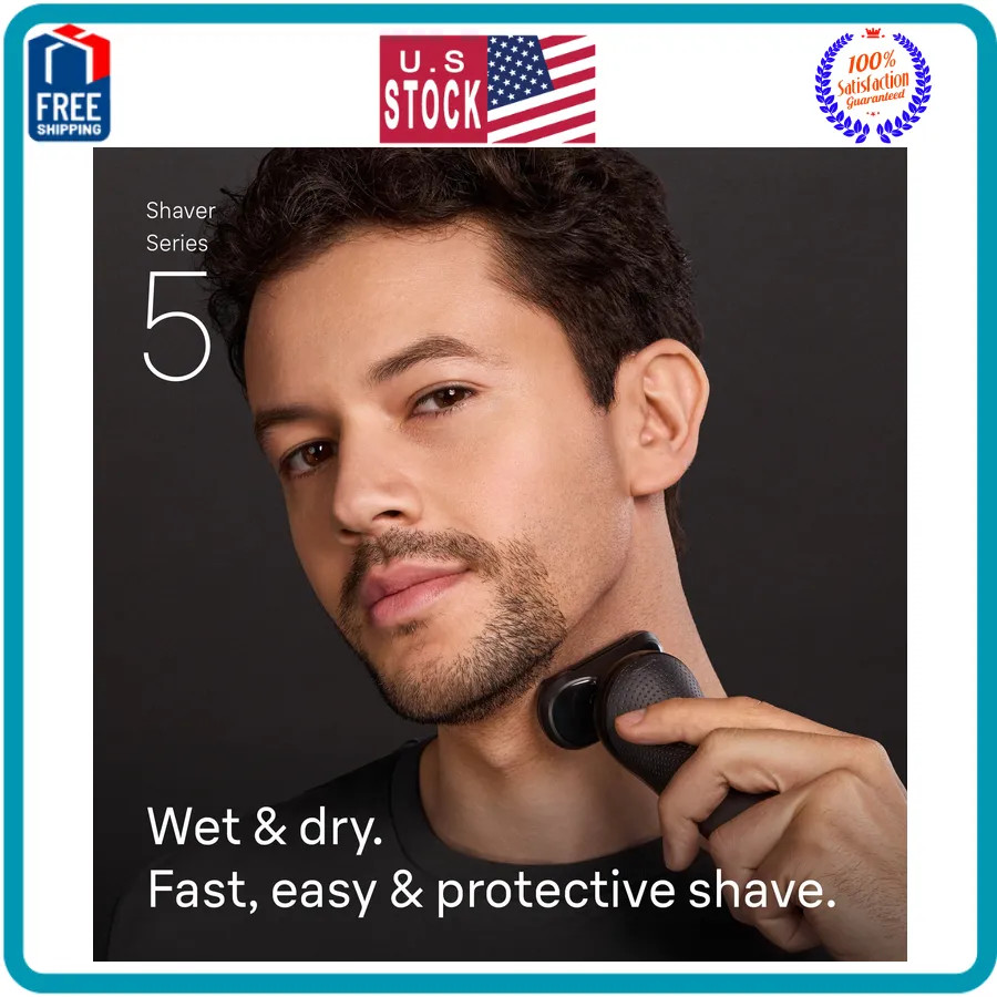 Braun Series 5 Electric Shaver for Men with Beard Trimmer 5118s