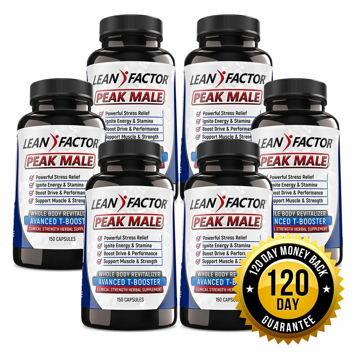 Peak Male Professional Strength Testosterone Booster – Money Back Guarantee