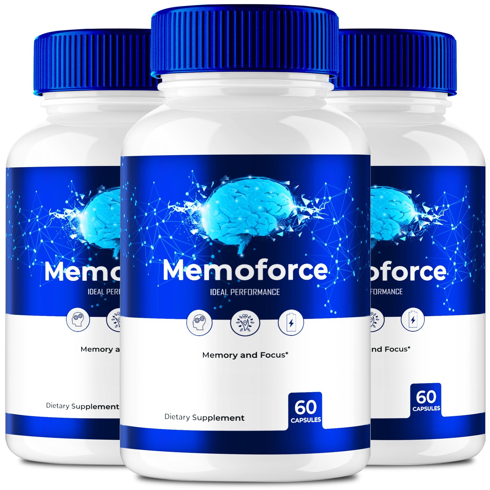 Memoforce General Wellness Supplement – 180 Capsules (3 Pack)