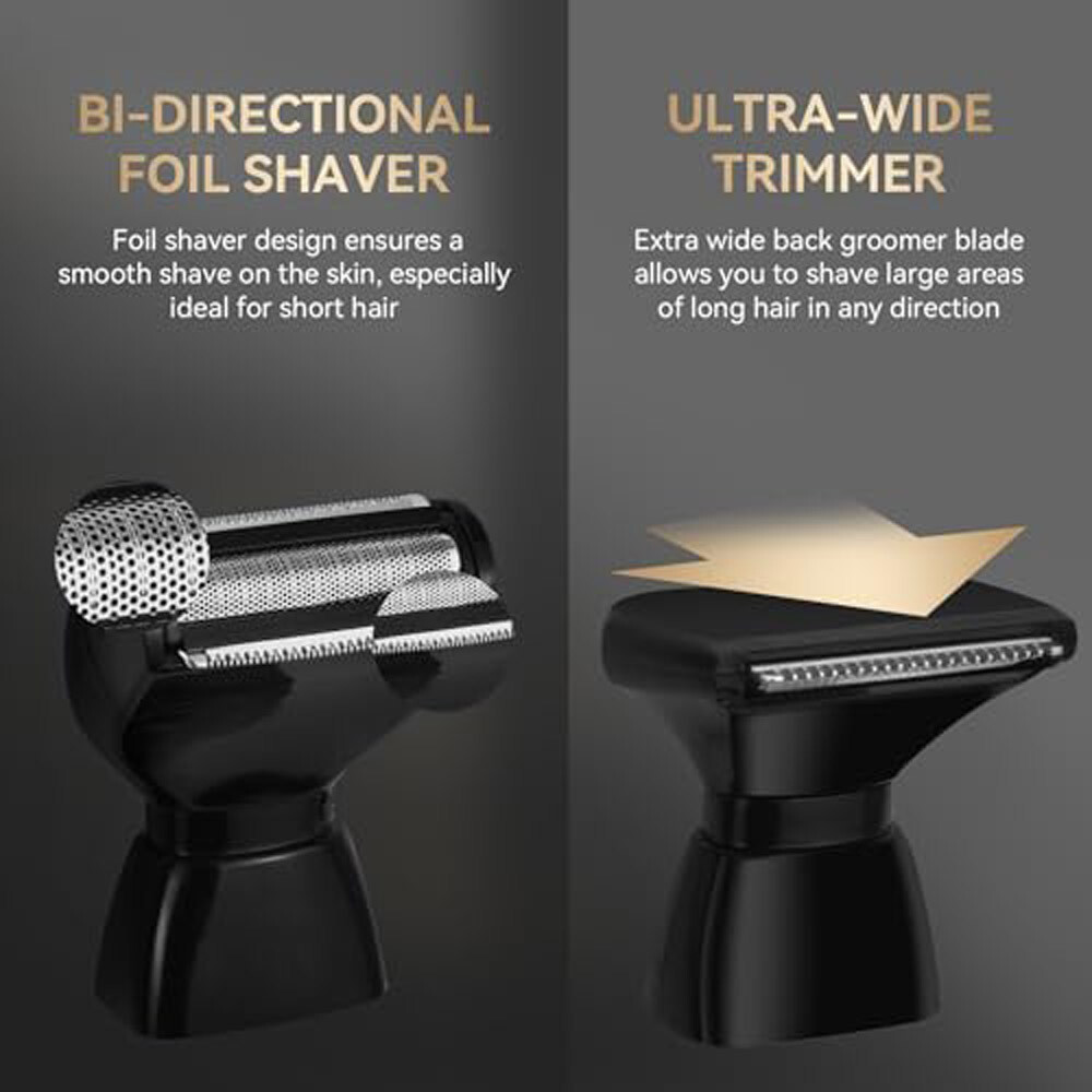 Long Handle Electric Back Shaver For Men Body Hair Removal Razor USB Recharge US