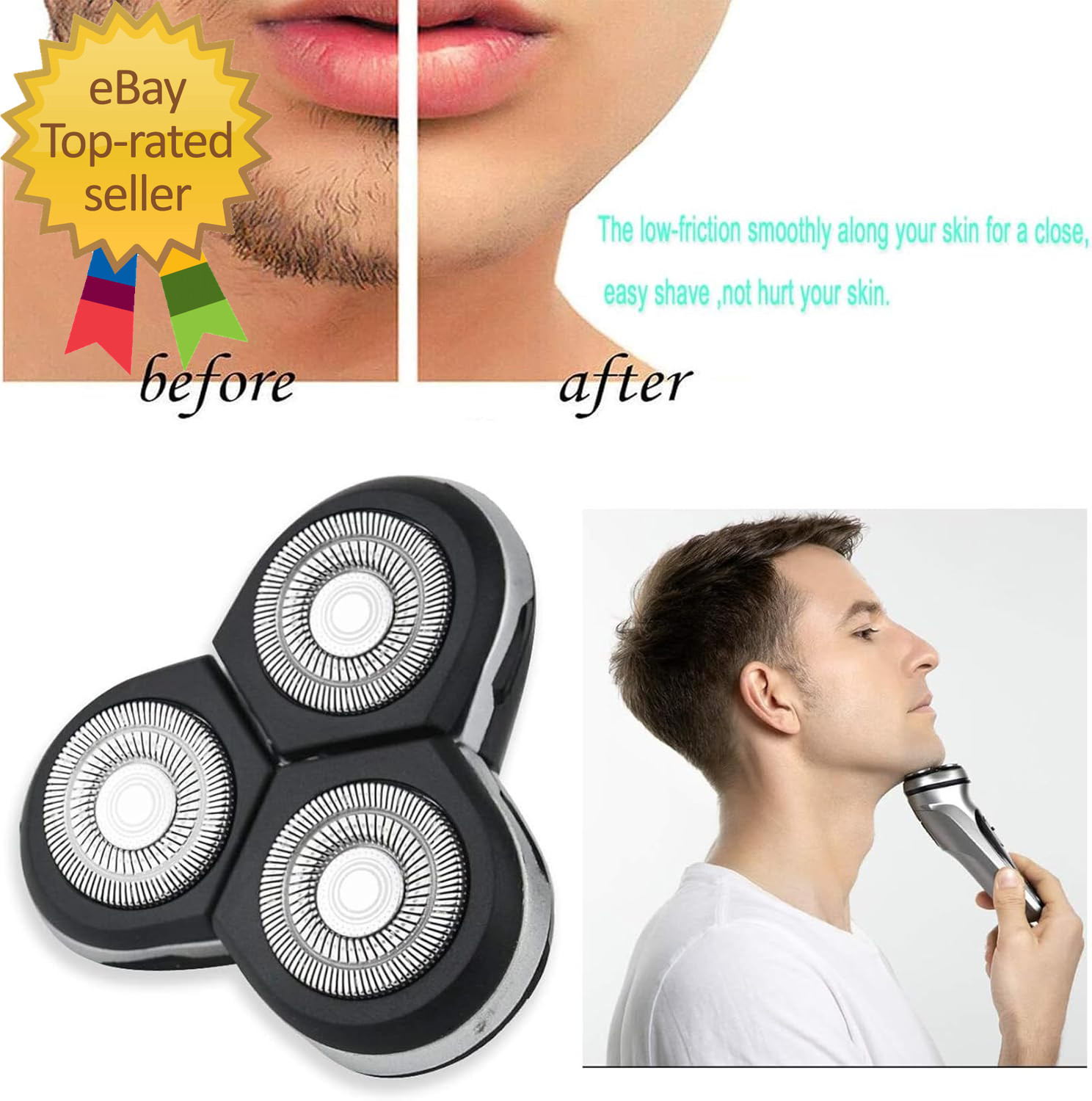 RQ12 Replacement Shaver Head Compatible with Philipss Norelcos RQ11 RQ10