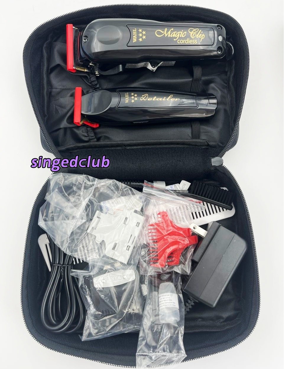 Wahl Cordless Barber Combo Black Magic Clip Clipper & Detailer Trimmer 3025397