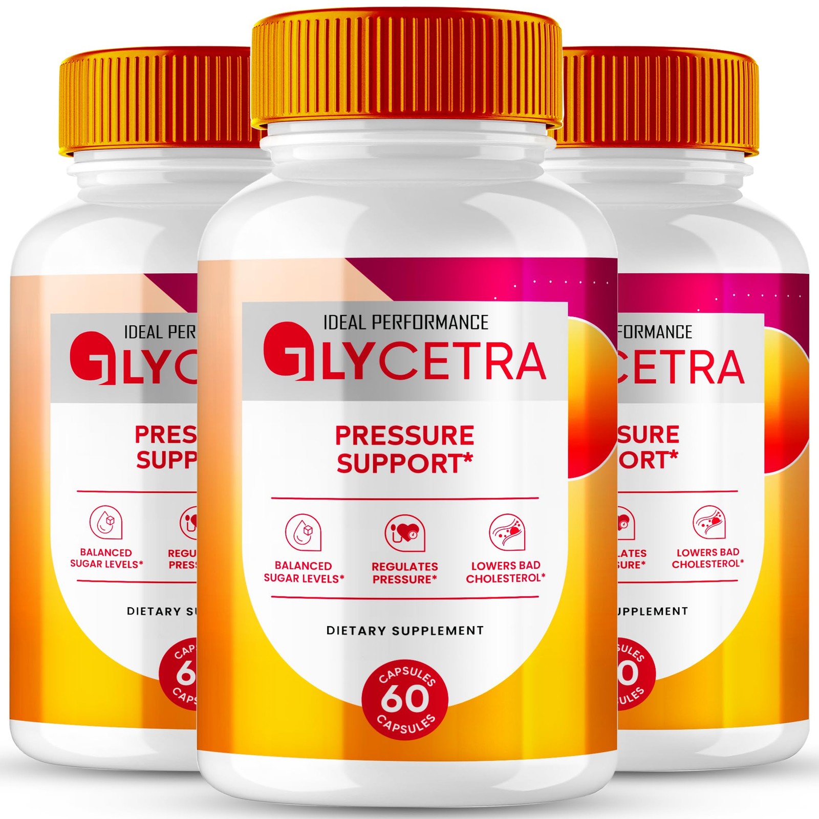 Glycetra General Wellness Supplement – 180 Capsules (3 Pack)