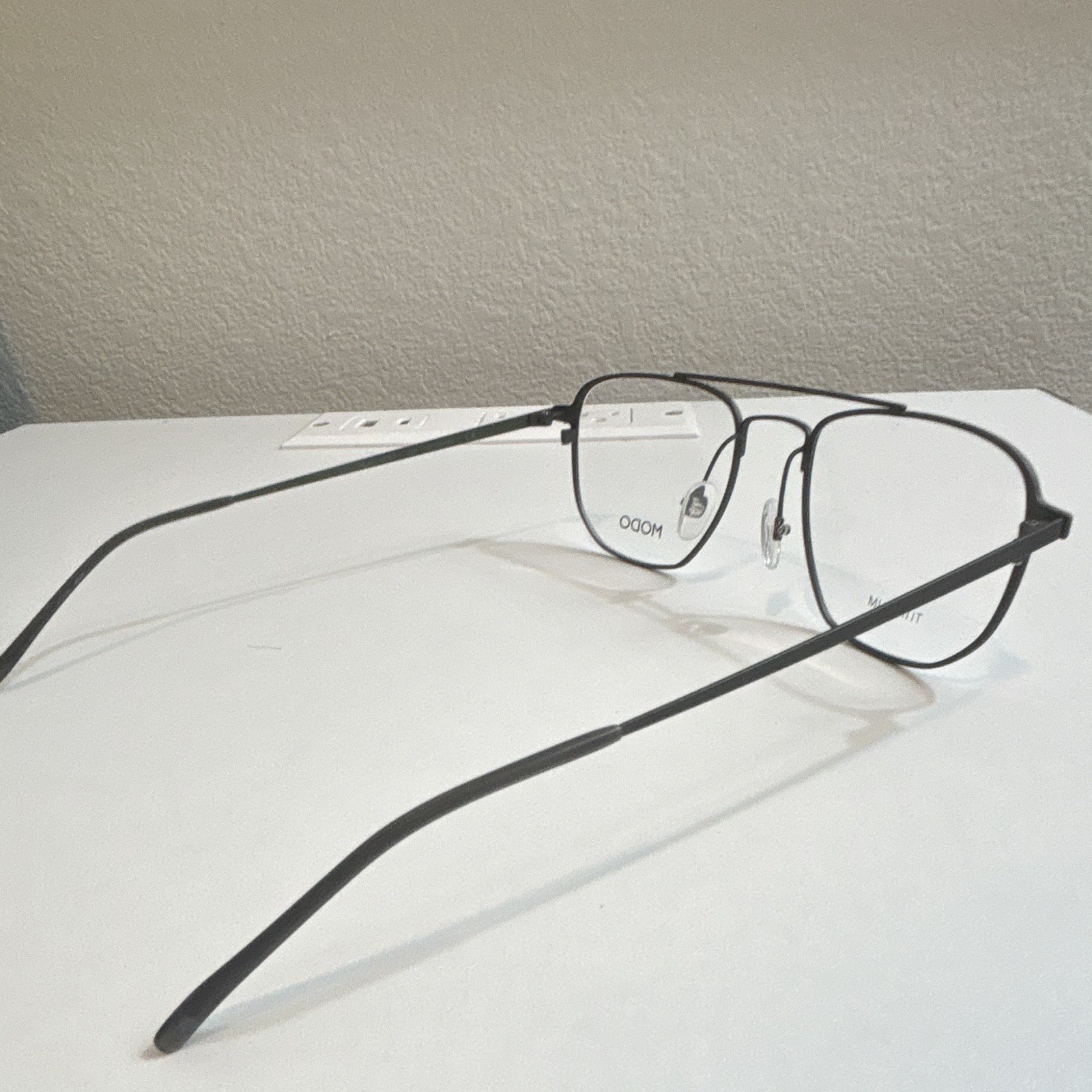 MODO Titanium Full Rim Eyeglasses Black Frame Solid Unisex Adults