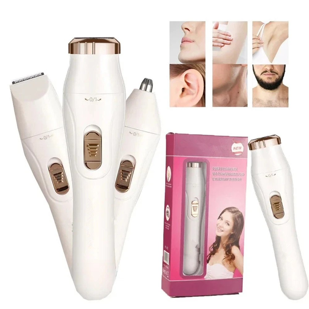 3 in 1 Multifunction USB Painless Shaver Portable Epilator Lady Hair Remover US