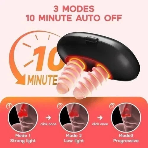 Red Light Nasal Therapy Device for Nose Relief with 2 Sets Soft Nasal Plugs 1pc*