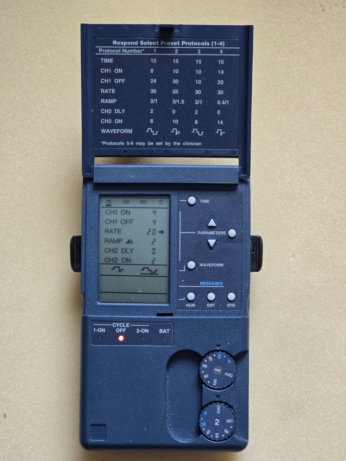 Vintage Empi Respond Select NMES Muscle Stimulator (1996) w/ Hard Case – Working