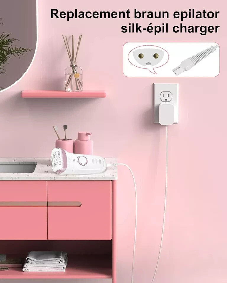 Replacement for Braun Silk Epil Charger Cord Fit for Braun Silk-Épil 9 7 5 9-720