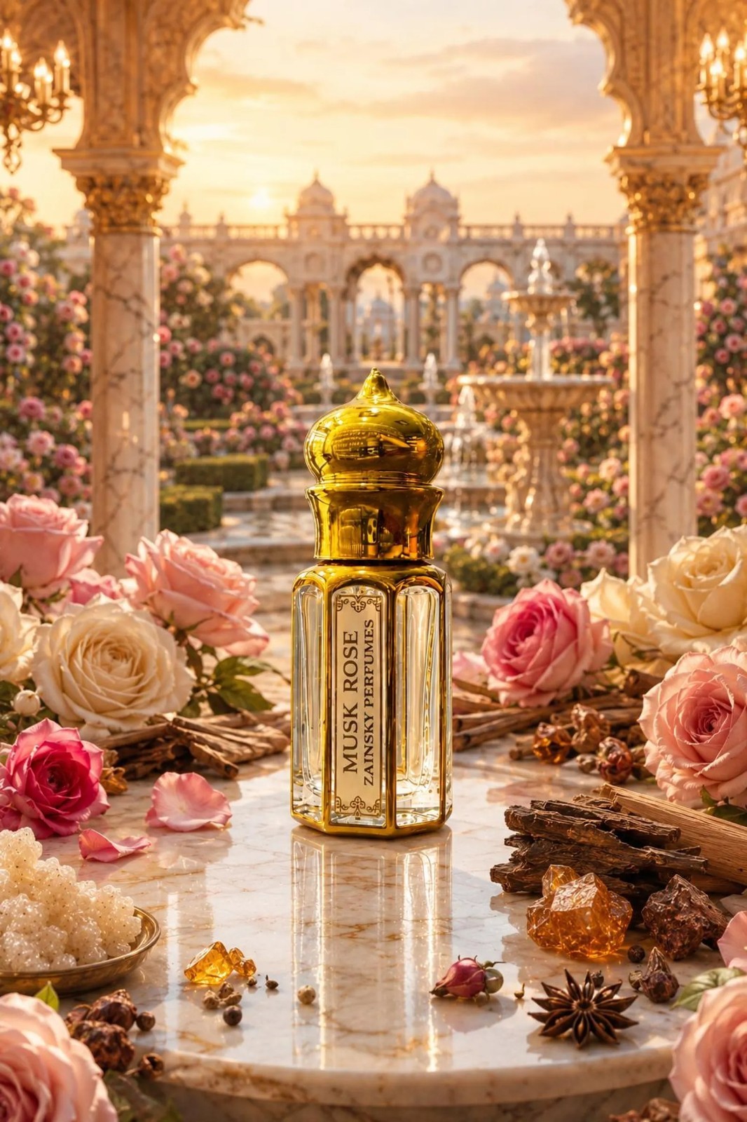 Musk Rose Attar Oil | Alcohol-Free Floral Musk Fragrance, Long Lasting Unisex S