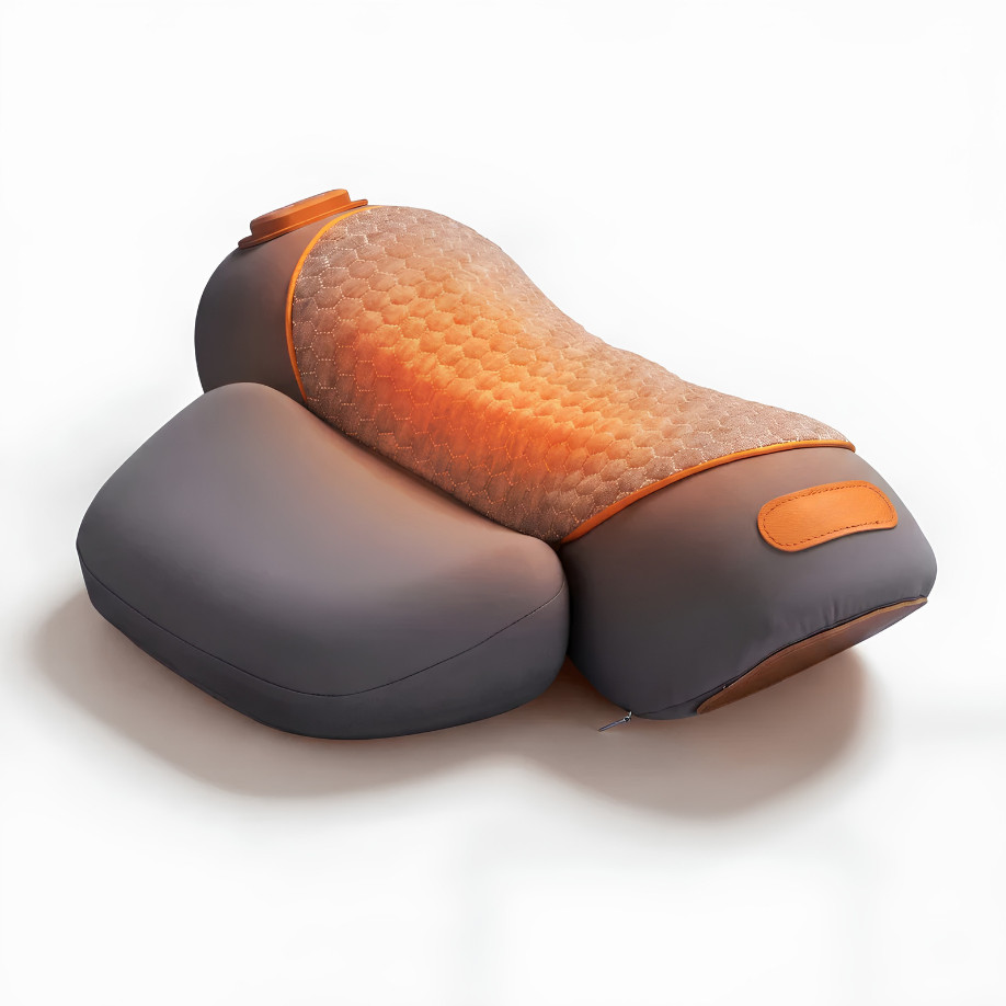 Portable Heat Neck Support Sleep Pillow with Electric Vibration Traction