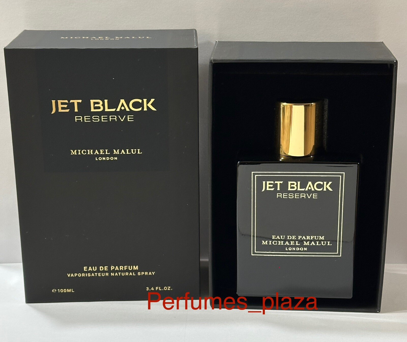 Jet Black Reserve by Michael Malul Eau De Parfum Spray 3.4 OZ/100 ML For Men
