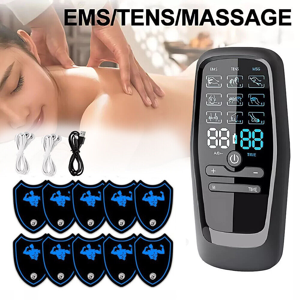 27 Modes Tens Unit Muscle Therapy Pain Relief Stimulator Machine Pulse Massager
