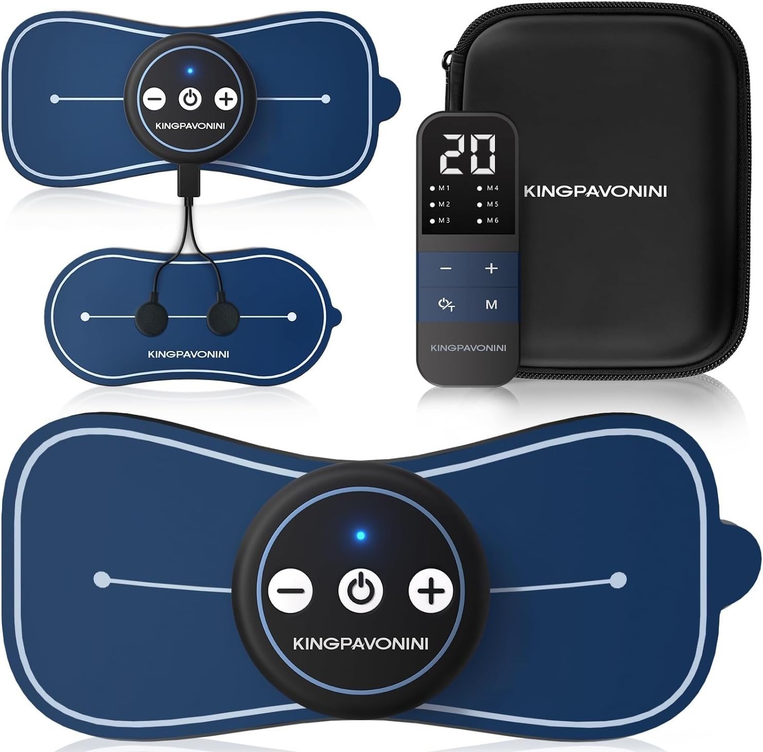 Wireless TENS Unit Muscle Stimulator with Remote 4 Ultra-Large Pads EMS Relax