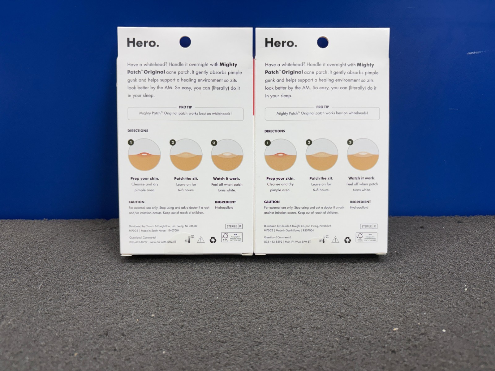 New 2x Hero Mighty Patch The Original – Hydrocolloid Acne Patches (144 Count)